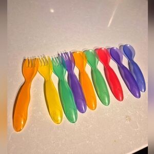 Baby Colorful Plastic Set Of Spoons
